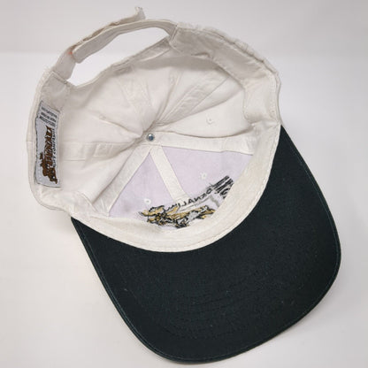 Alaska Denali Strapback Hat White One Size Adjustable Embroidered Cotton