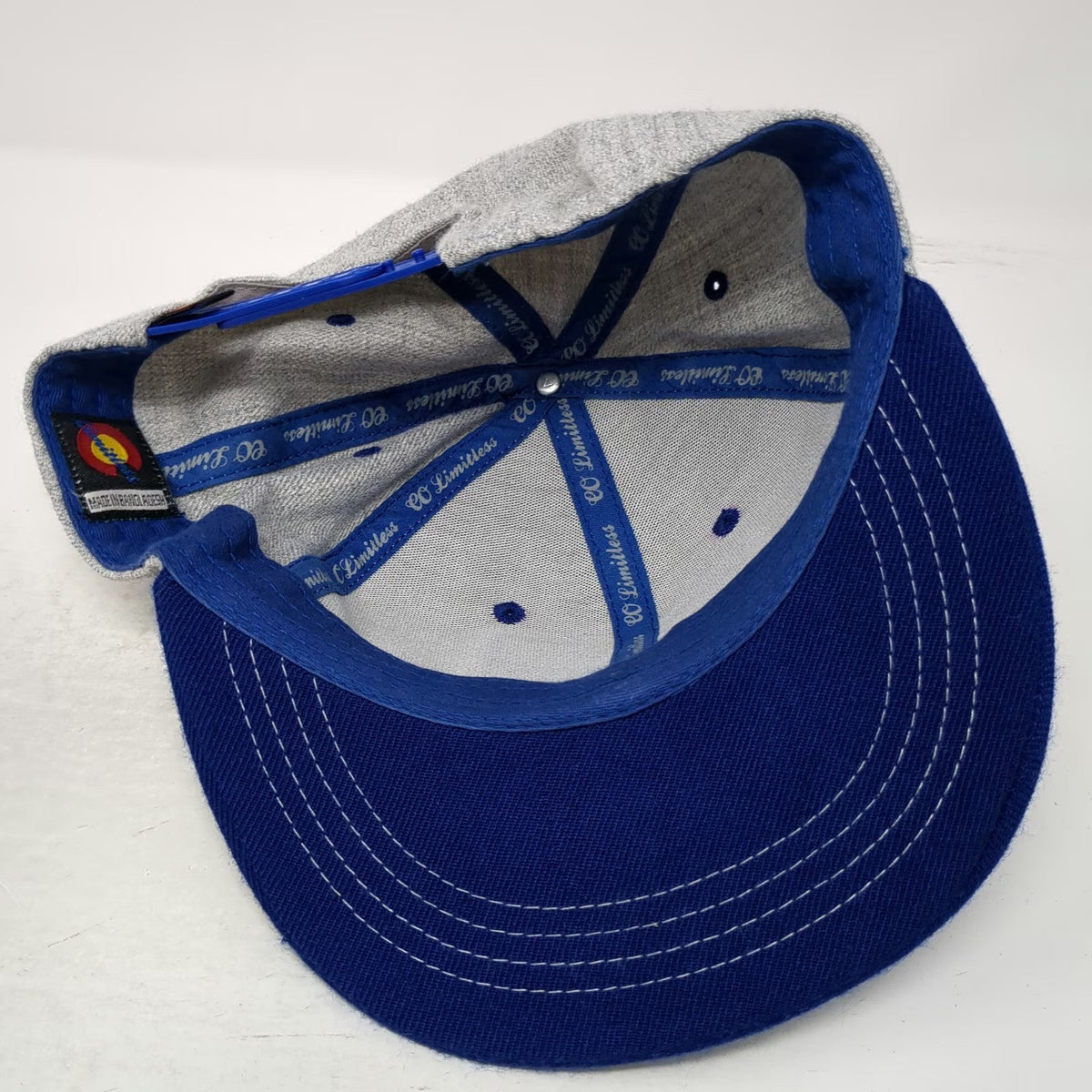 CO Limitless Colorado Flag Snapback Hat Gray Blue One Size Structured Cap