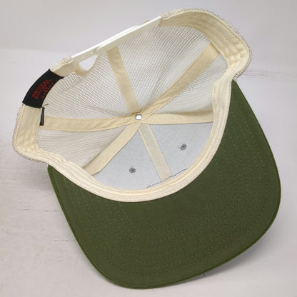 Agent of Frontier Trading Trucker Hat Gray Green White One Size Fort Desolation