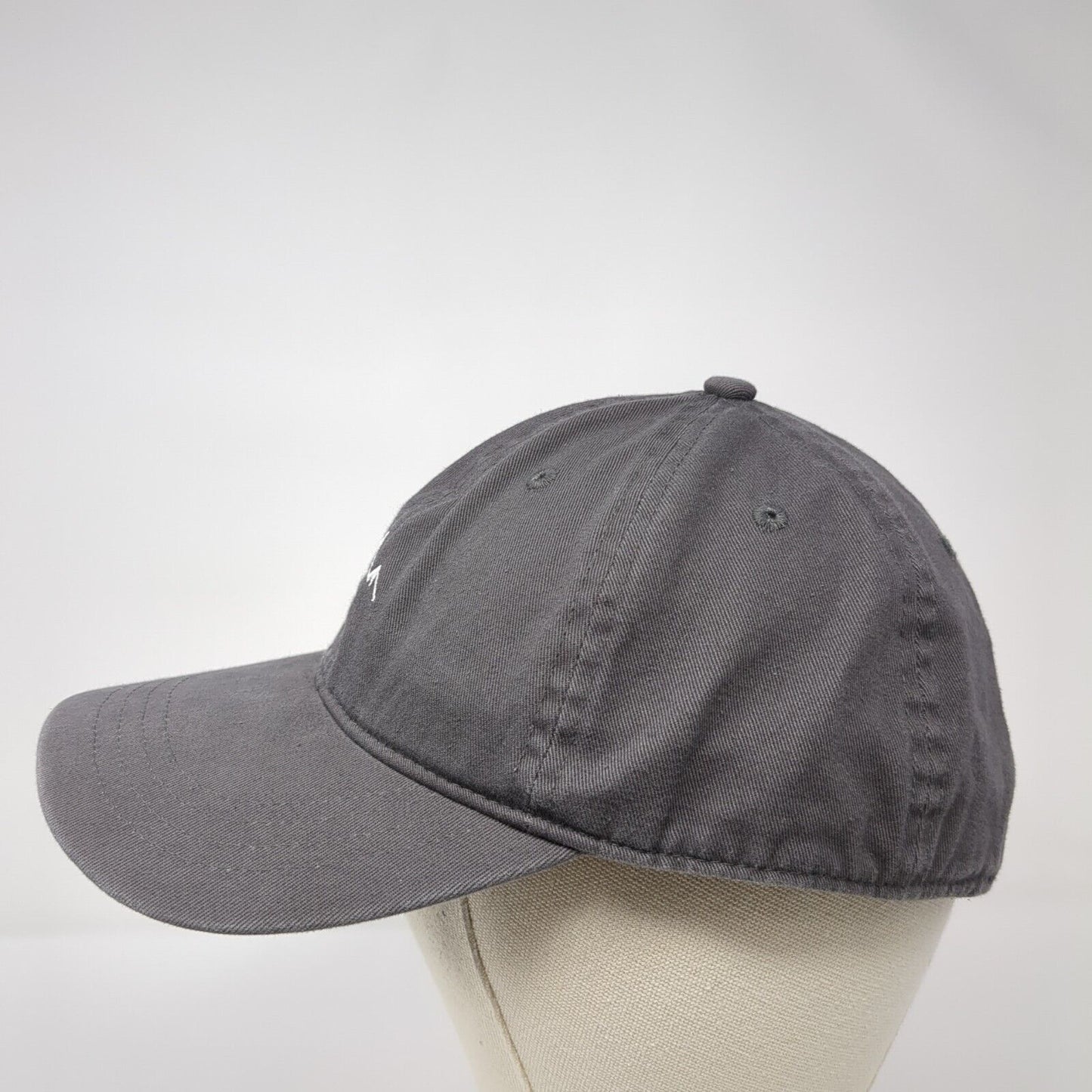 Mountain Slideback Hat Gray One Size Adjustable Embroidered Outdoor Cap