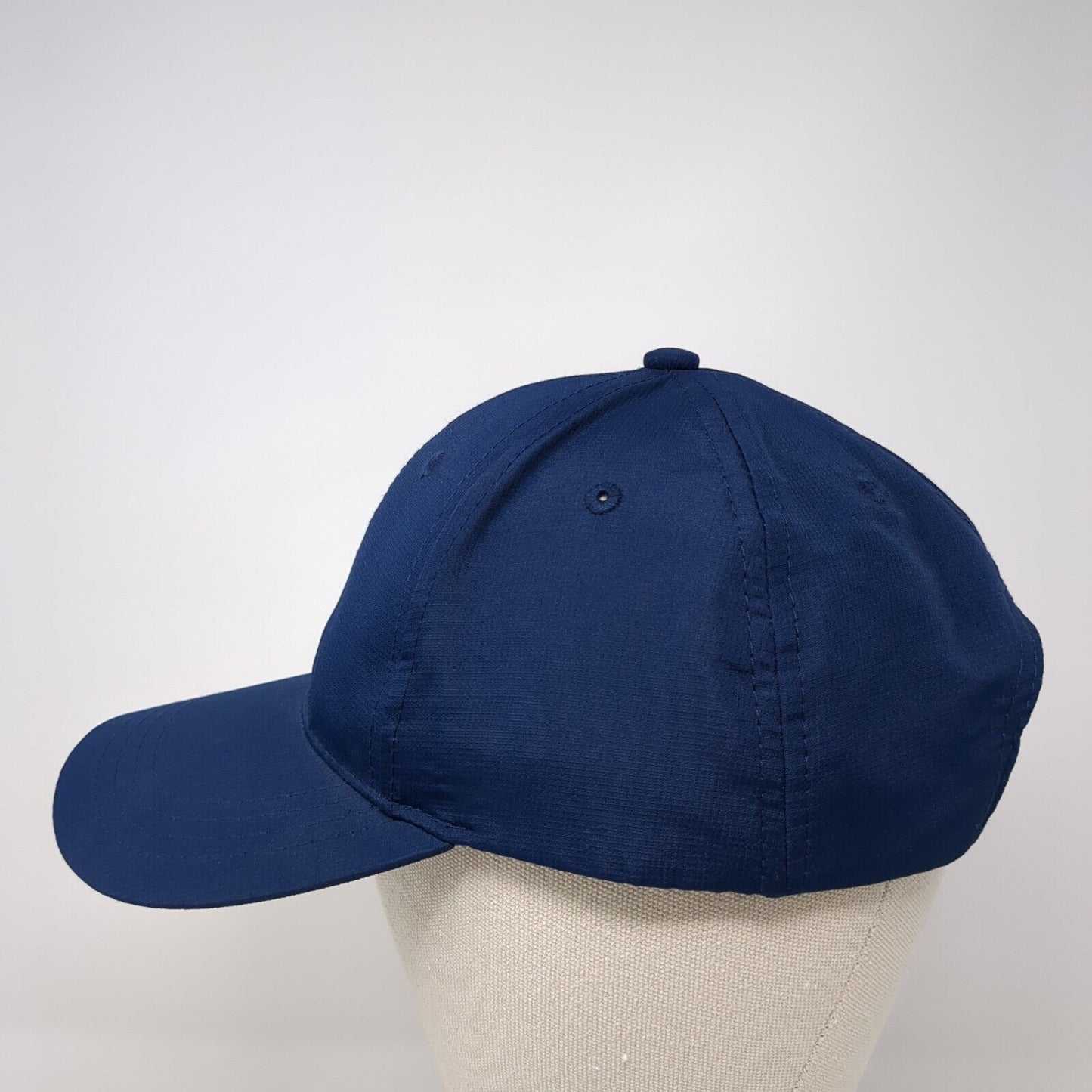 All Out Mayhem Strapback Hat Blue One Size Adjustable Vented Holes Polyester