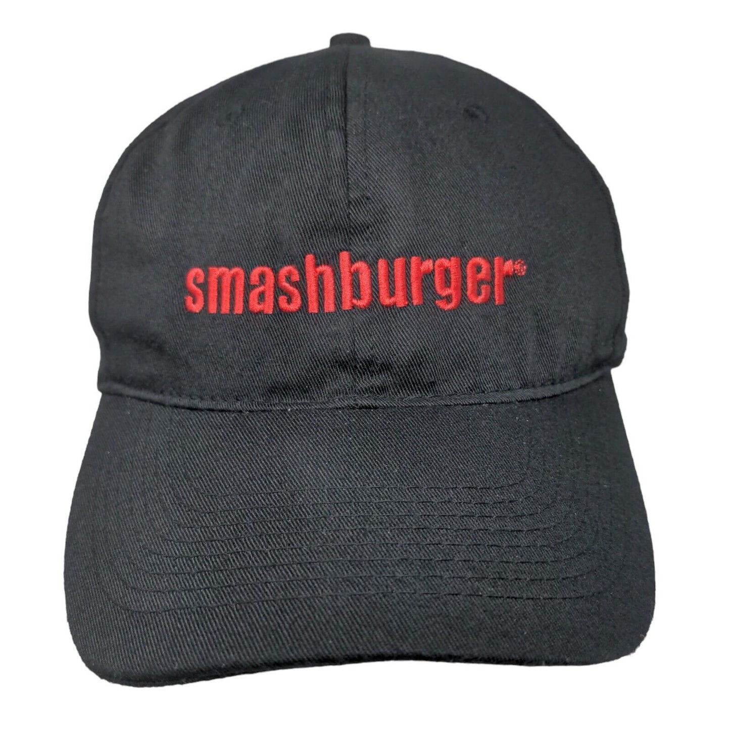 Smashburger Strapback Hat One Size Black Adjustable Strap Image Solutions