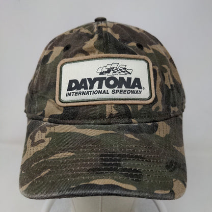 NASCAR Men's Strapback Camo Hat OSFM Embroidered Daytona International Speedway