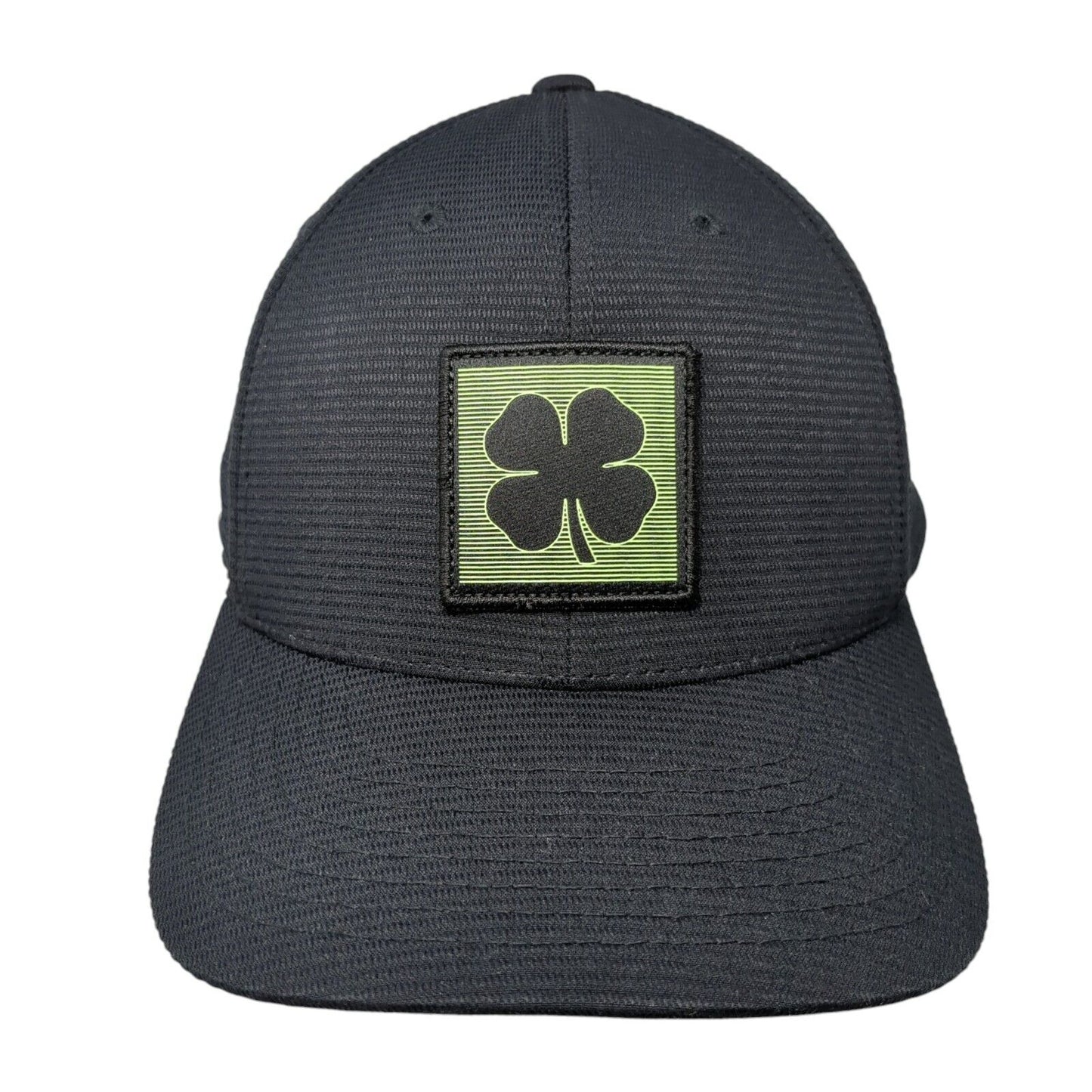 Black Clover Snapback Hat Black One Size Adjustable Flexfit 110 Yupoong