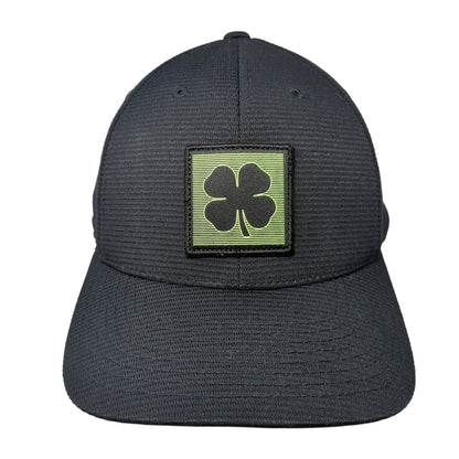 Black Clover Snapback Hat Black One Size Adjustable Flexfit 110 Yupoong