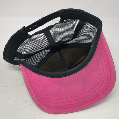 Vans Trucker Hat Pink Black White One Size Zebra Print Mesh Back Snapback