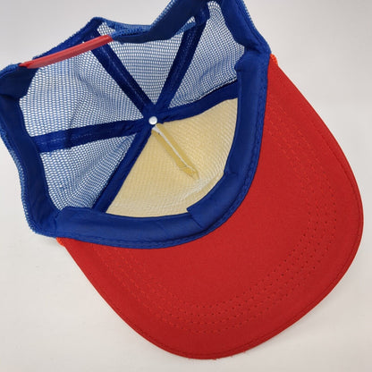 Reagan Bush '84 Snapback Trucker Hat Multicolor OS Adjustable Mesh Back Rope