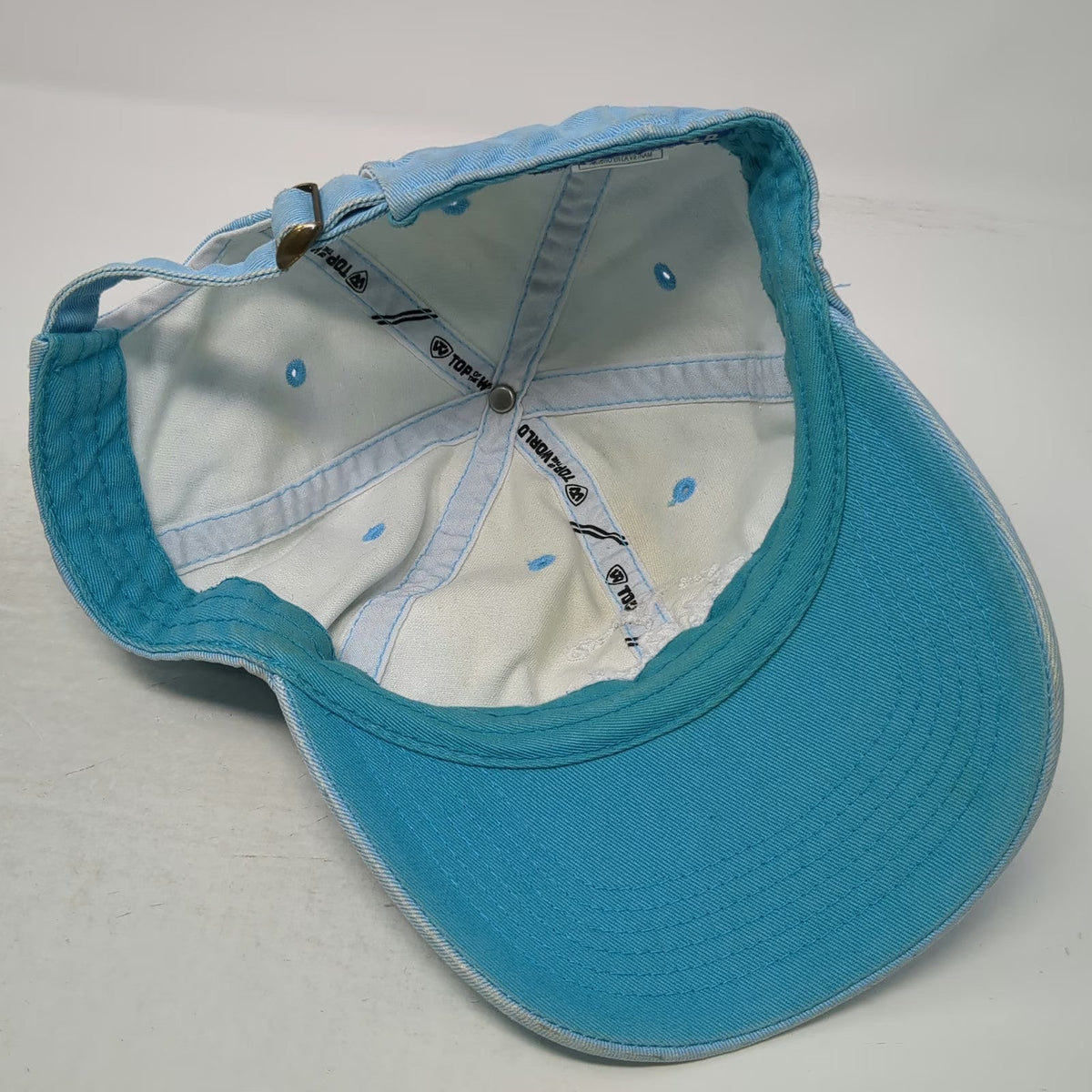 Top of the World Baseball Cap Blue One Size Title Boxing Hit It Hard Cotton Hat