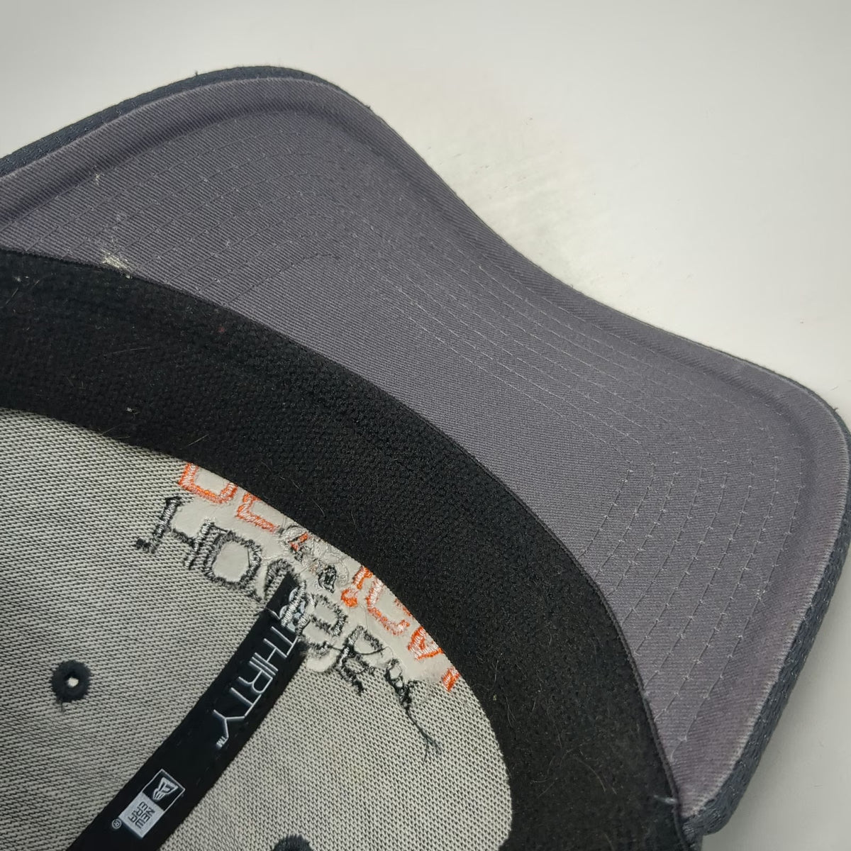 New Era 39THIRTY Gray Baseball Cap L House of Design Orange Black Stretch Hat