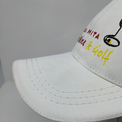 Punta Mita Food Wine & Golf Strapback Hat White OSFA Embroidered