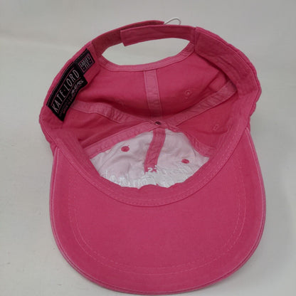 Thanks Birth Control Strapback Hat Pink Ladies Fit Embroidered Ahead