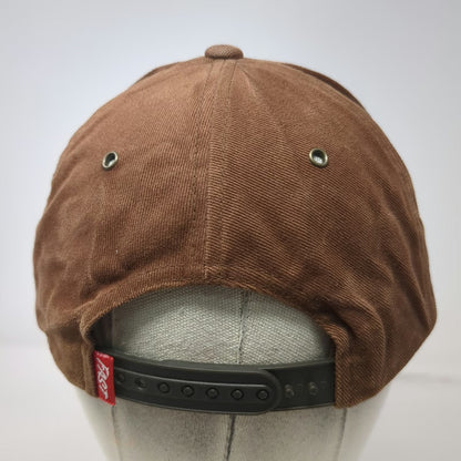 Fasthouse 5 Panel Brown One Size Snapback Flat Brim Patch We Race Sometimes Hat
