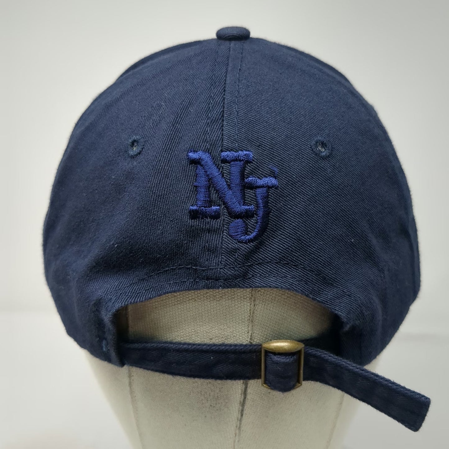 All City Polo Club Baseball Cap Blue One Size Embroidered NJ Logo Slideback hat