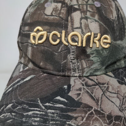 Clarke Strapback Hat Camouflage One Size Embroidered Adjustable