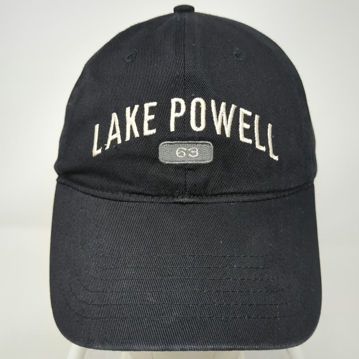 Ouray Sportswear Baseball Cap Black One Size Lake Powell 63 Cotton Strapback hat