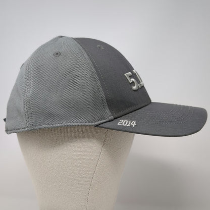 5.11 Tactical Baseball Cap Gray Orange One Size Mesh Back Strapback 2014 Hat