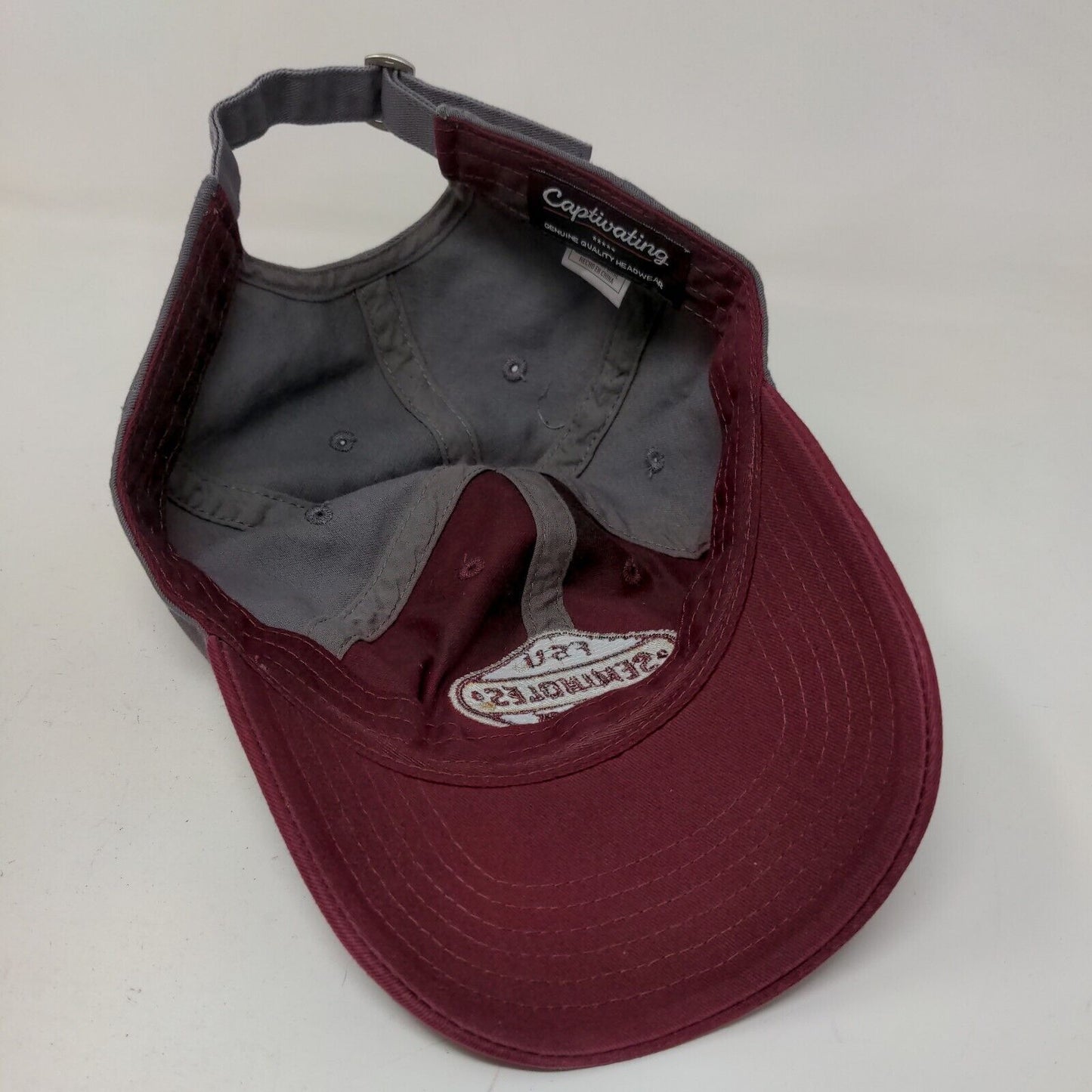 Captivating Headwear Men's Slideback Hat Red Gray OSFA FSU Seminoles Logo