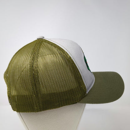 Bass Pro Shops Trucker Hat Green One Size Mesh Back Snapback Fish Patch Logo