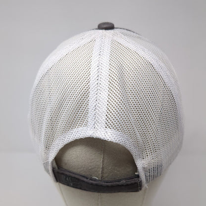 Campbell Tractor Co. Strapback Trucker Hat Gray OS Adjustable Mesh Outdoor Cap