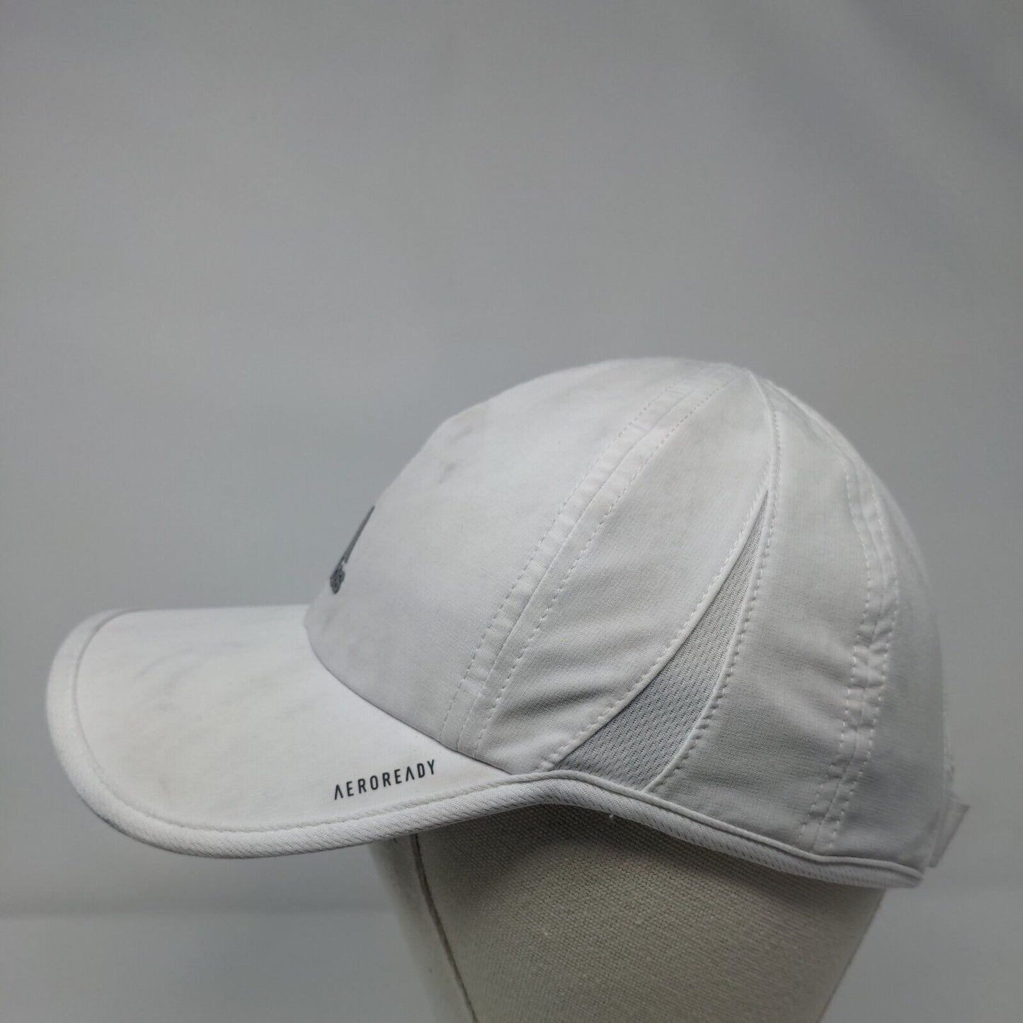 Adidas Aeroready Strapback Hat White OSFA Adjustable Breathable 6 Panel