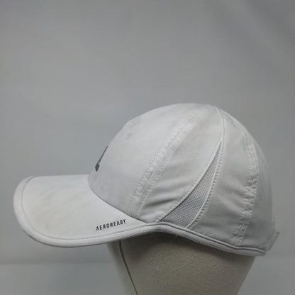 Adidas Aeroready Strapback Hat White OSFA Adjustable Breathable 6 Panel