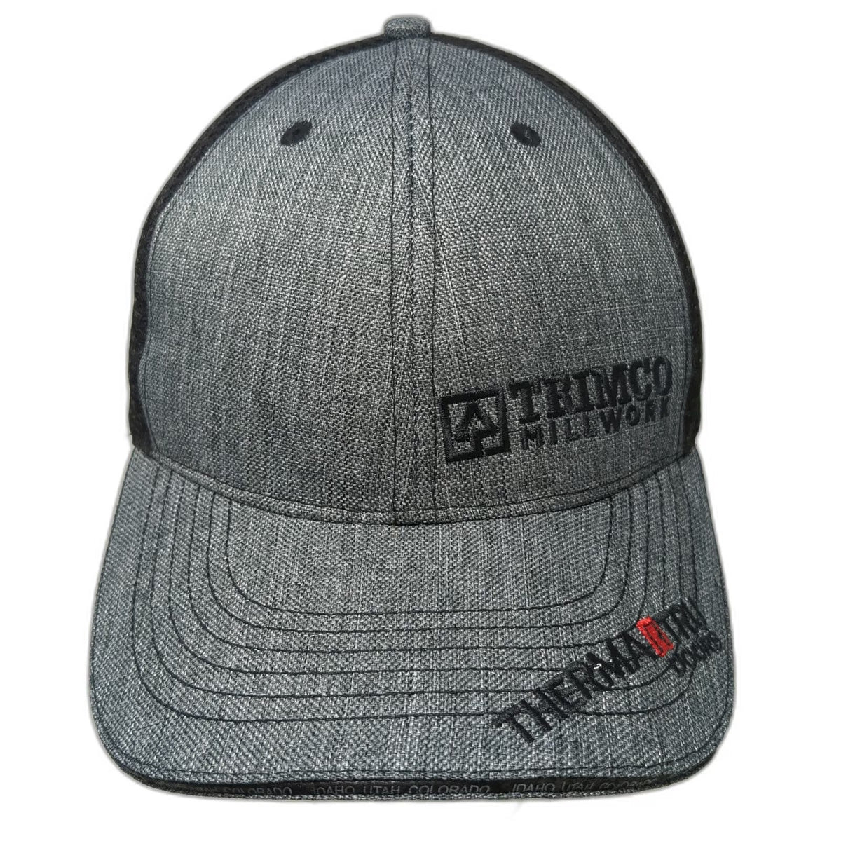 360 Apparel Baseball Cap Gray One Size Trimco Millwork Mesh Back Hat Therma-Tru