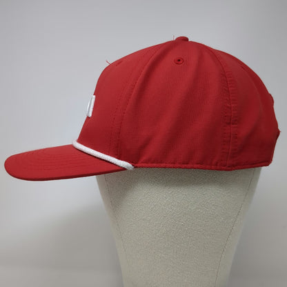 Cap America 5 Panel Red Hat OSFM Rope Brim SRA Mountain Logo Snapback Polyester