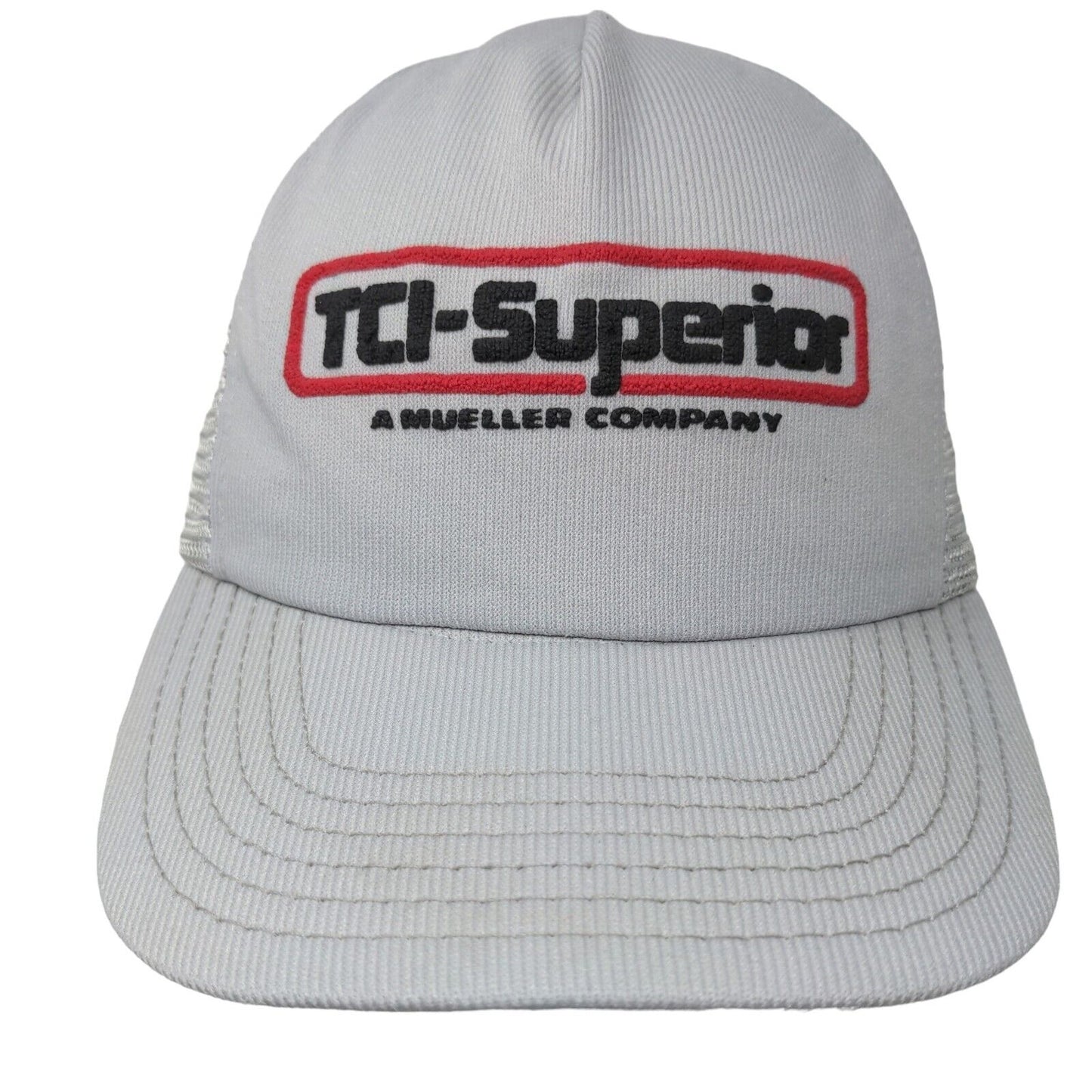 TCI-Superior A Mueller Company Snapback Mesh Back Trucker Hat Gray One Size