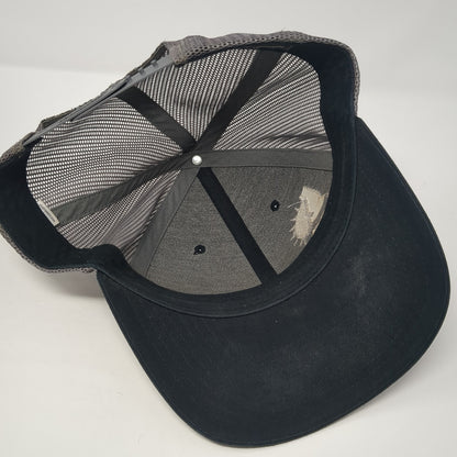 Forty-Seven Snapback Trucker Hat Black One Size Adjustable Mesh Back Richardson