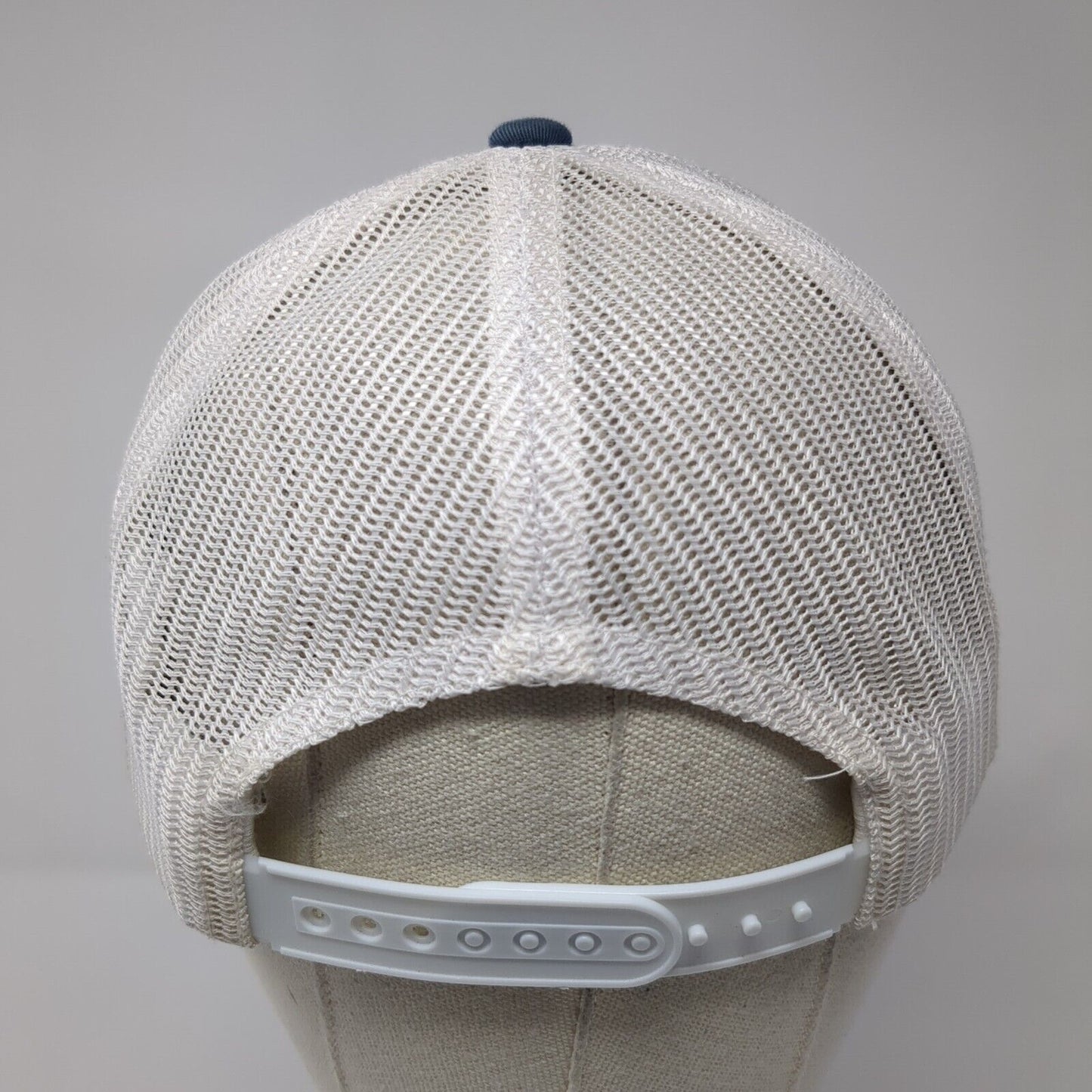 Columbia Unisex Snapback Trucker Hat Blue OS Adjustable Embroidered Mesh Back