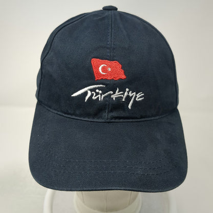 Blue Baseball Cap One Size Türkiye Turkey Map Flag Embroidered Strapback Hat