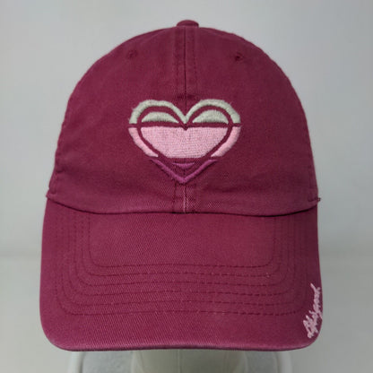 Life is Good Women's Slideback Hat Red Adjustable Embroidered Logo 100% Cotton