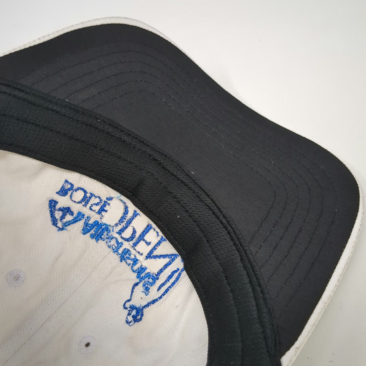 Ivory Albertsons Boise Open Golf Hat White Blue One Size Baseball Cap Slideback