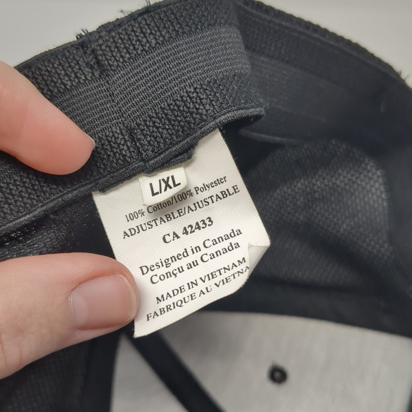 Pinnacle Services Fitted Hat Black XL Embroidered Stretch Vent Holes