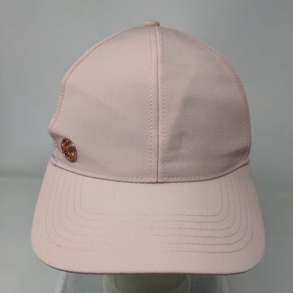 Gaiam Strapback Hat Pink One Size Adjustable Laser Cut Solid 6 Panel