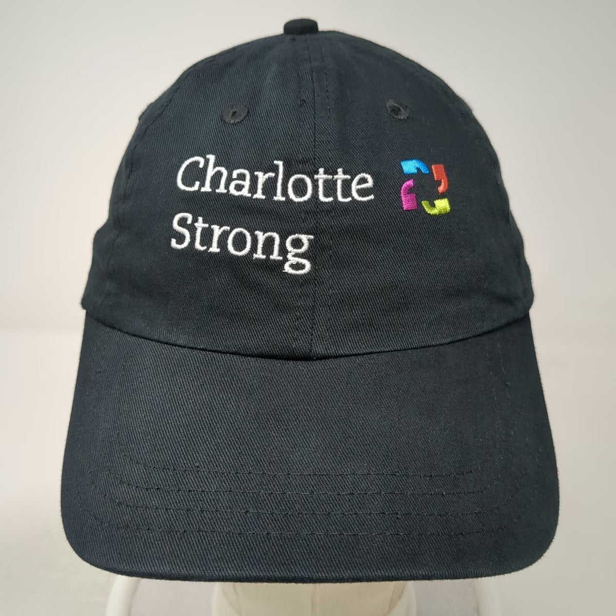 Cap America Black One Size Baseball Cap Hartford HealthCare Charlotte Strong Hat