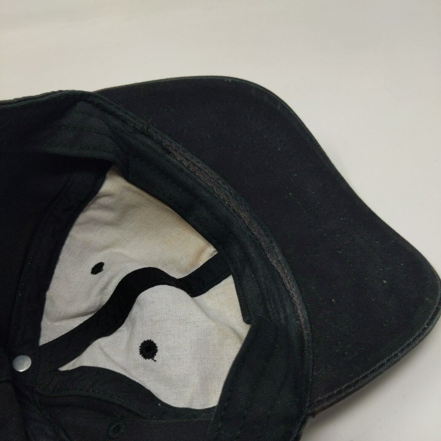 Unbranded Slideback Hat Black OSFM Adjustable Blank 6 Panel Solid