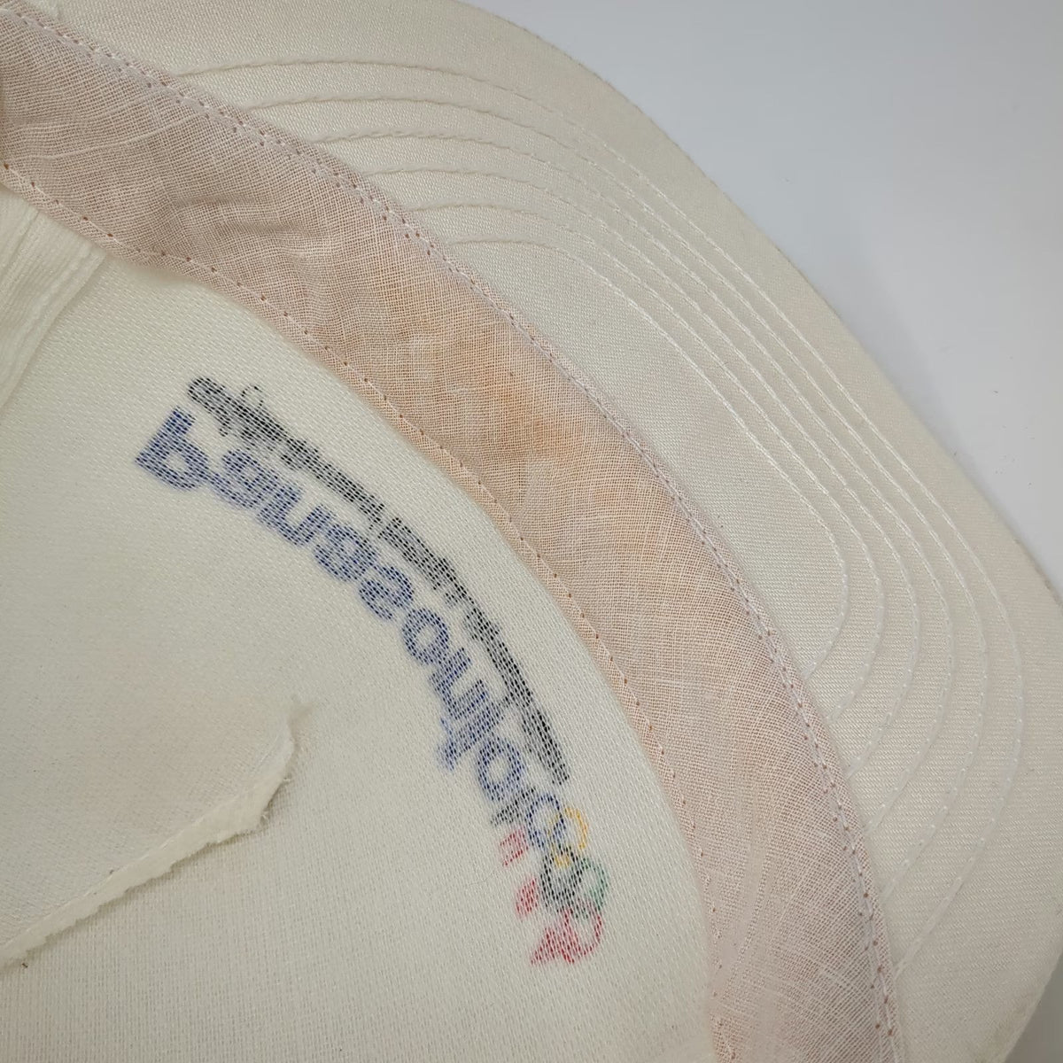 Stylemaster 5 Panel White Hat 7 5/8 Panasonic 1992 US Olympic Team Rope Snapback