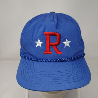 Letter R Snapback Rope Hat Blue OSFA Embroidered Stars Richardson