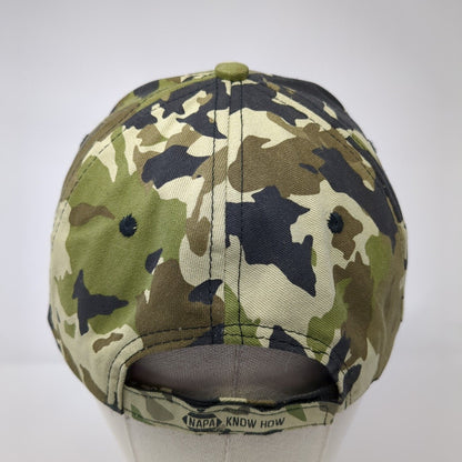 NAPA Outdoors Strapback Hat Camouflage One Size Adjustable Embroidered