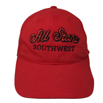 All Stars Southwest Fitted Hat Red M/L Flexseam Embroidered Outdoor Cap