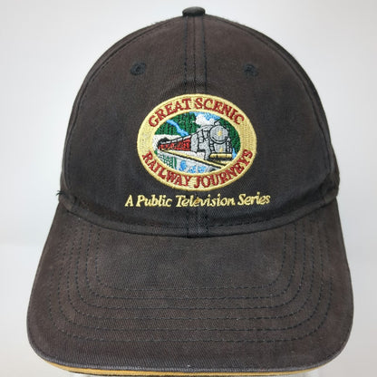 Black Baseball Cap One Size Great Scenic Railway Journeys Public Television Hat