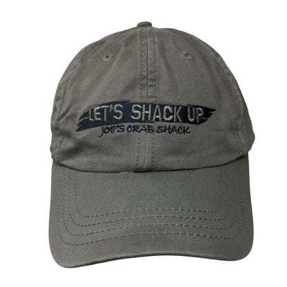 Let's Shack Up Slideback Hat Grayish-Brown OSFA Solid Joe's Crab Shack
