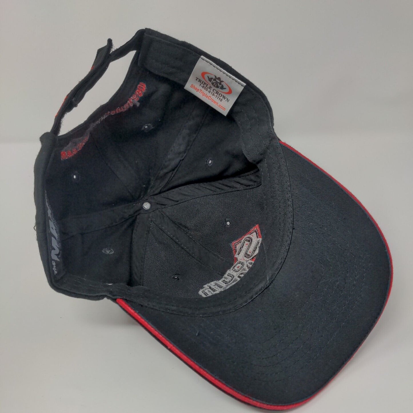 South Metro Rental Inc. Strapback Hat Black OSFA Embroidered Triple Crown