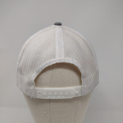 208 Bike Gear Snapback Trucker Hat Gray OSFA Mesh Back Pacific Headwear