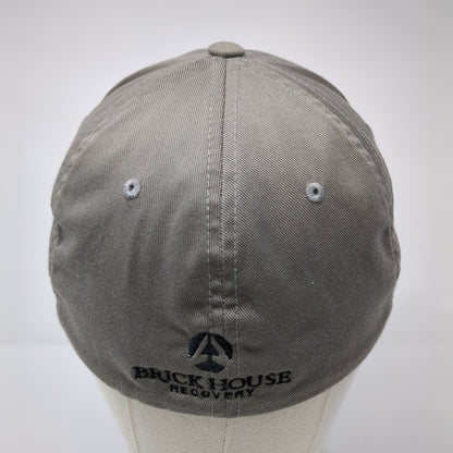 Brick House Recovery Fitted Hat Gray S/M Embroidered Flexfit Yupoong