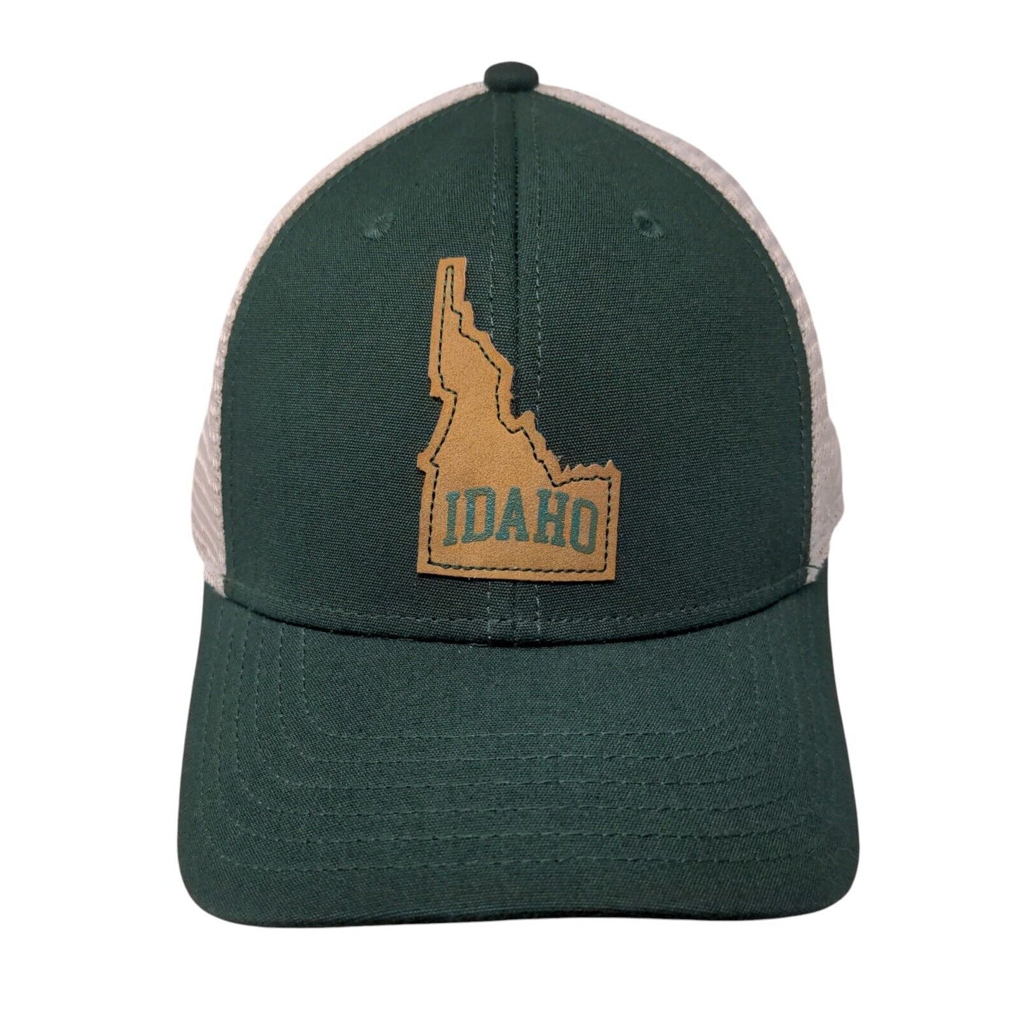 Idaho Moscow Snapback Trucker Hat Green OSFA Adjustable Mesh Top of The World