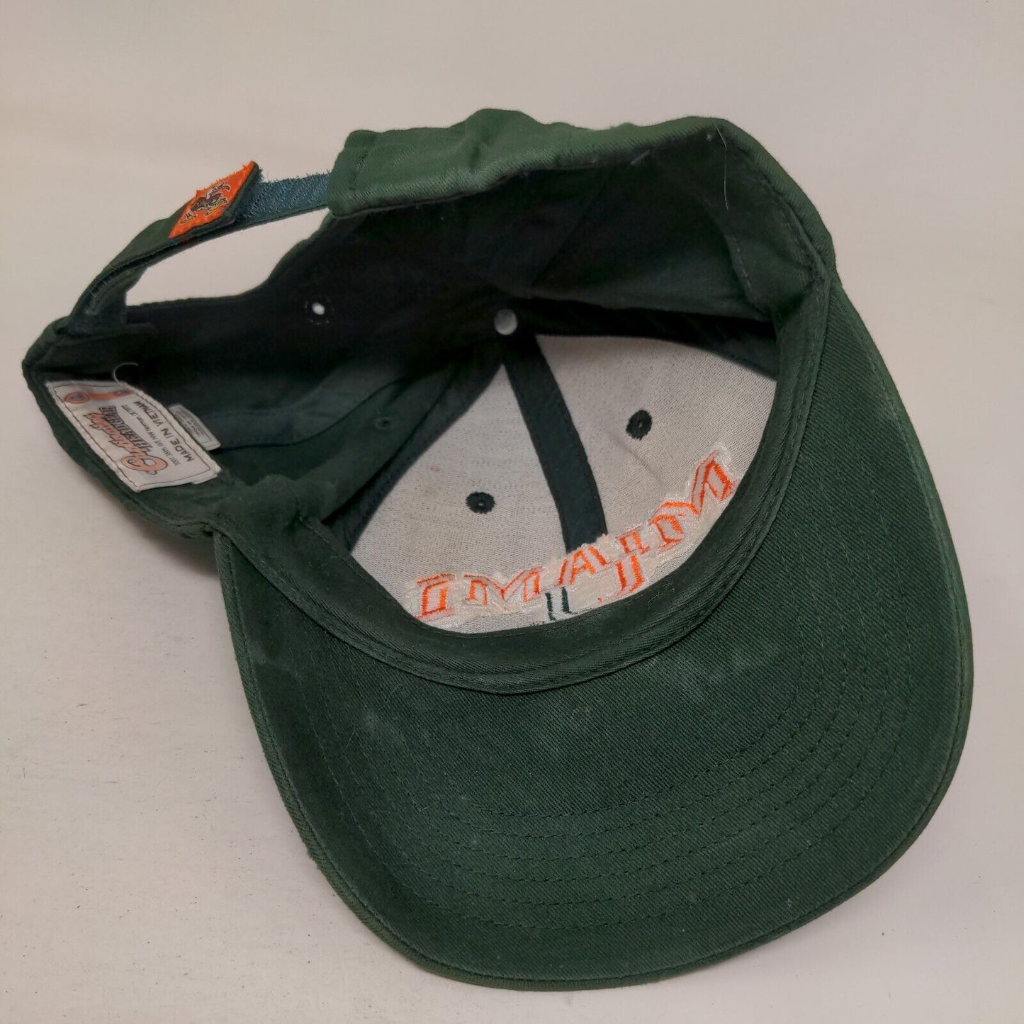 Miami University Hurricanes Strapback Hat Green OSFA Captivating Headwear NCAA