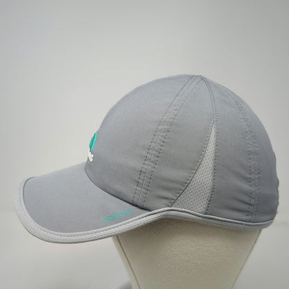 Adidas Baseball Cap Gray One Size Adizero Mesh Performance Running Strapback Hat