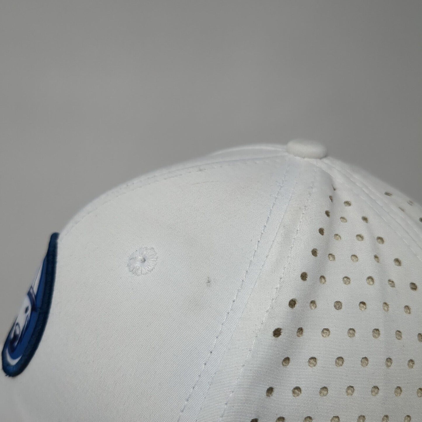 Princeton Construction D Hudson Strapback Hat White OS Adjustable Embroidered